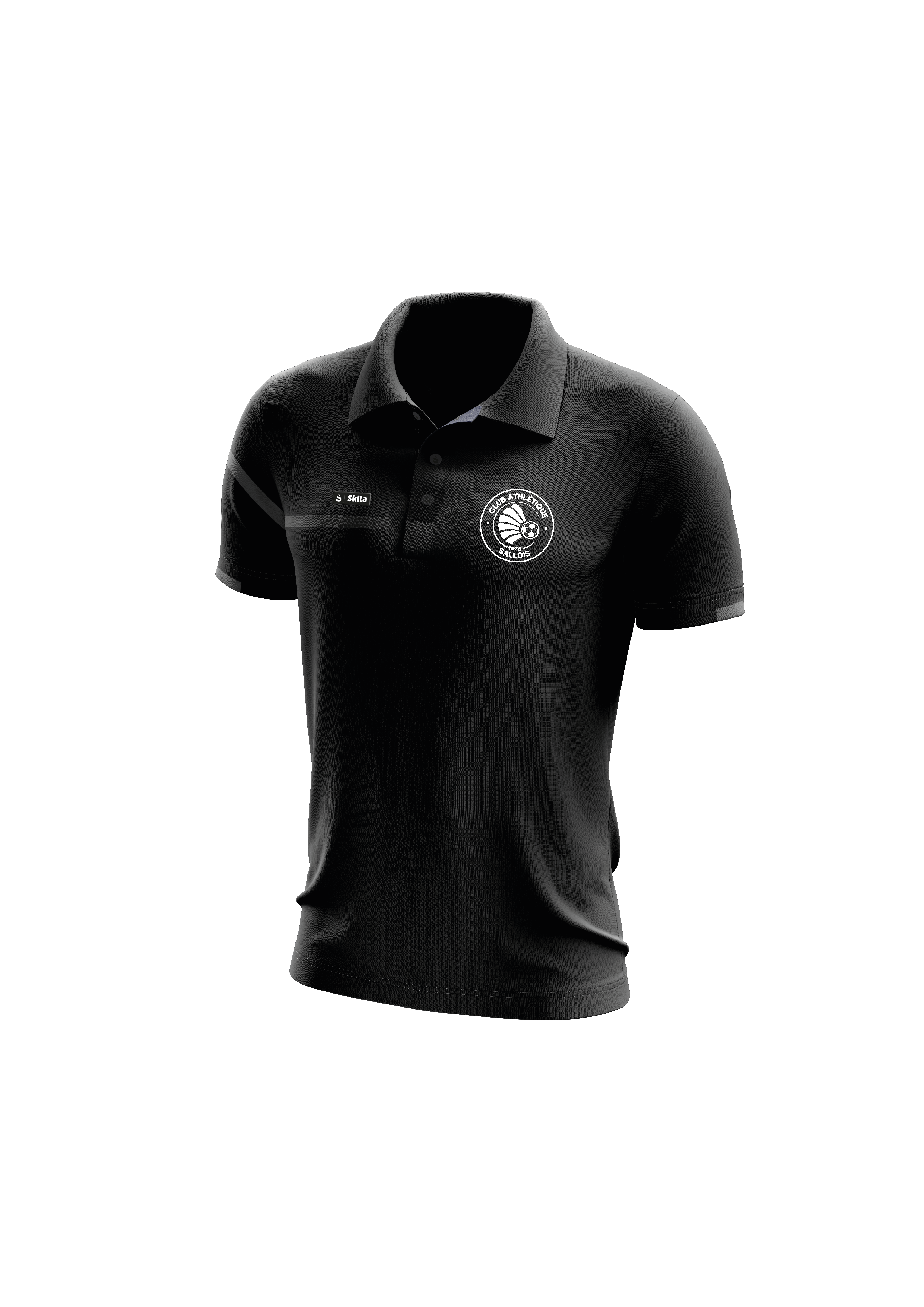 Polo SKITA'TECH noir (CA SALLOIS)